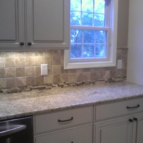 Classic tile backsplash by Rick Short Flooring